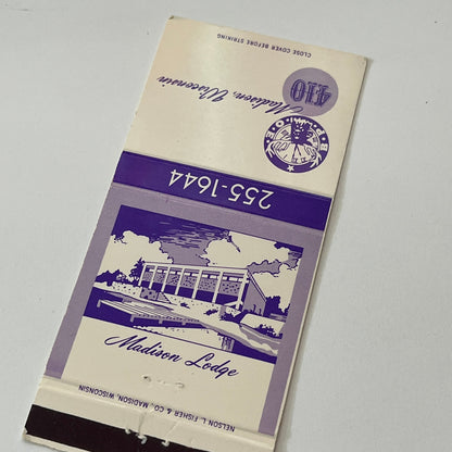BPOE 410 Madison Wisconsin Vintage Matchbook Cover TB6-MB1-14