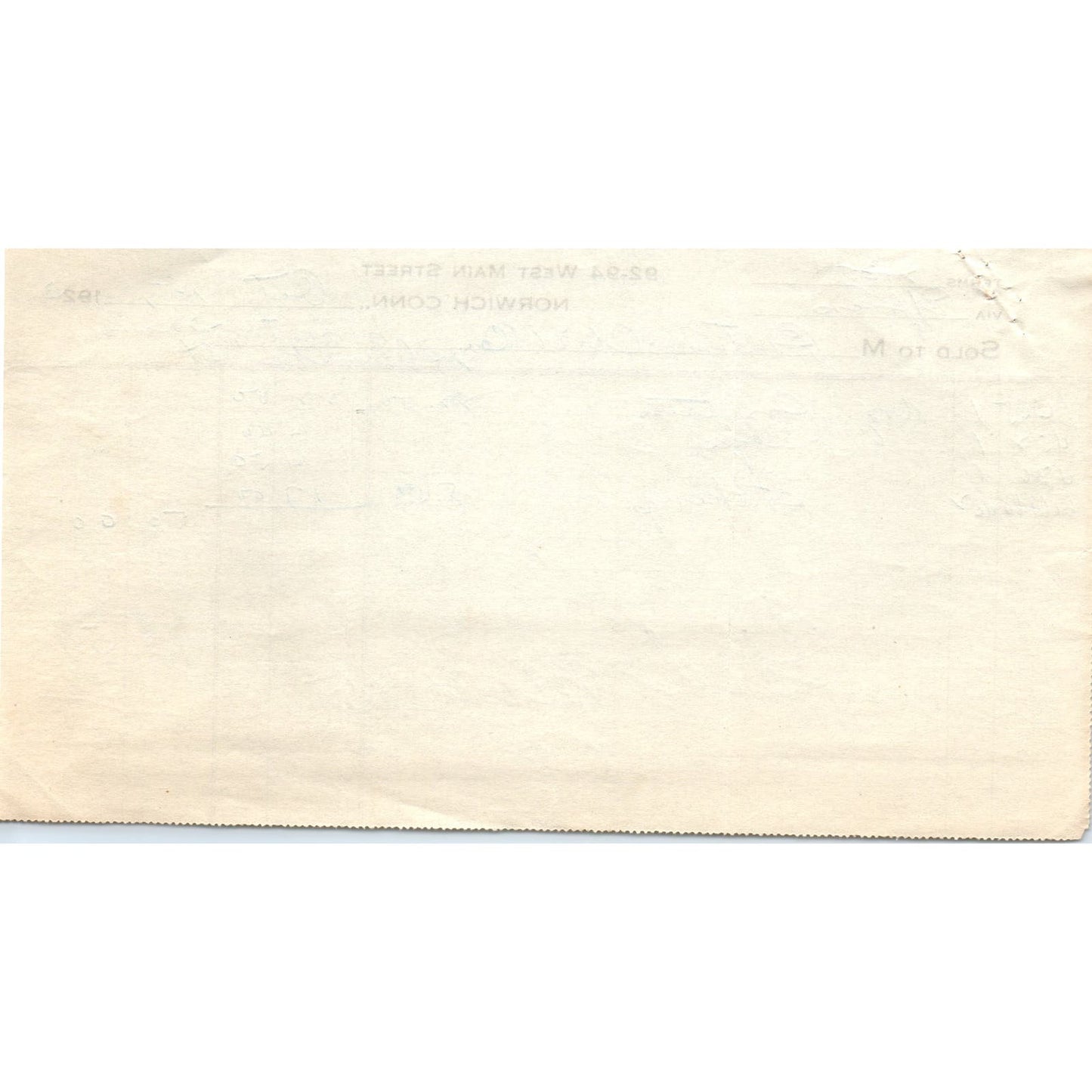 A. Cramer Dry Goods Norwich CT 1923 Original Billhead Letterhead Receipt D8