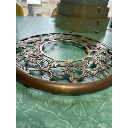 Original Frank Stone Art Hanging Light Fixture Copper Brutalist MCM Signed 14"