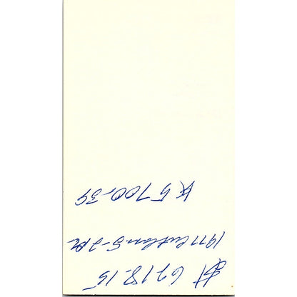 Sam White Oldsmobile Reggie Williamson Houston Vintage Business Card SD9-B6