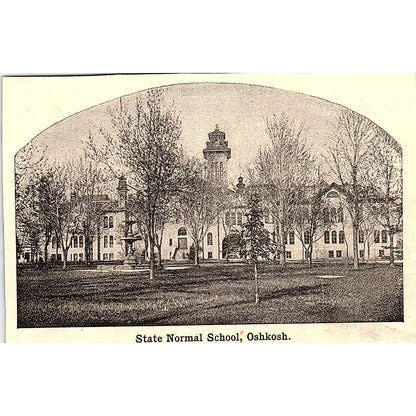 State Normal School in Oshkosh WI 3x4" 1901 Engraving AF6-M15