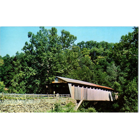 Jameson Bridge Brown County Ohio 33-08-11 Covered Bridge Postcard PB11