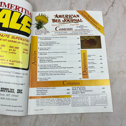 2004 August American Bee Journal Magazine Bees Beekeeping Honey M7