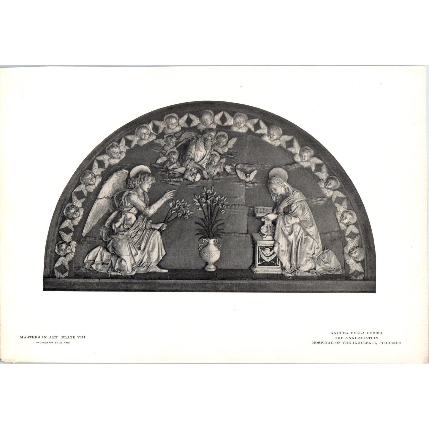 The Annunciation - Andrea Della Robbia c1905 Art Print D12
