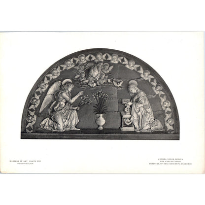 The Annunciation - Andrea Della Robbia c1905 Art Print D12