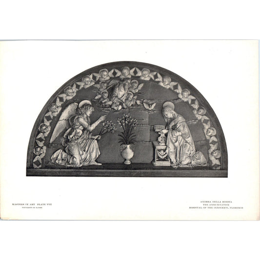 The Annunciation - Andrea Della Robbia c1905 Art Print D12