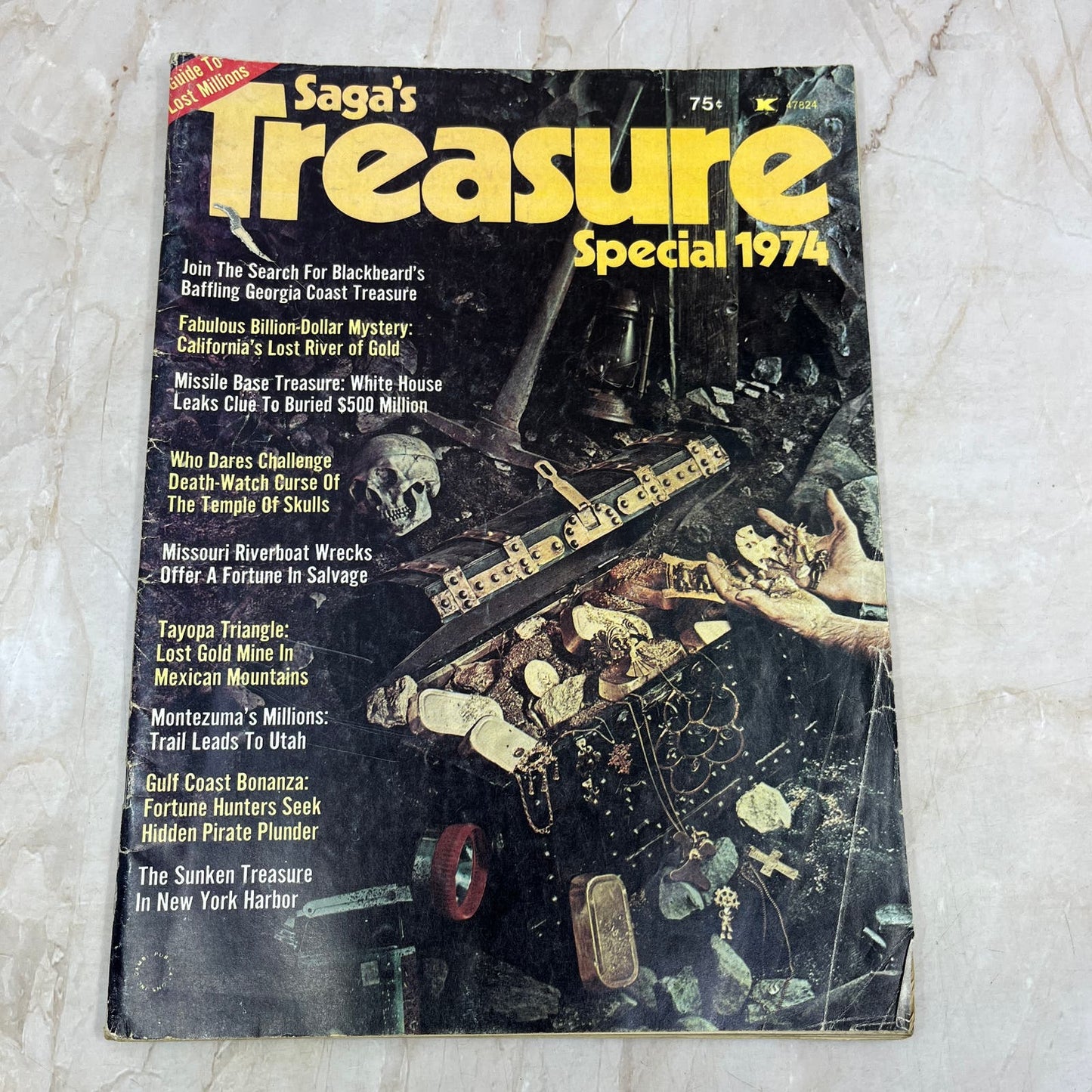 1974 Saga's Special Treasure Hunting Magazine Blackbeard's Georgia Treasure M19