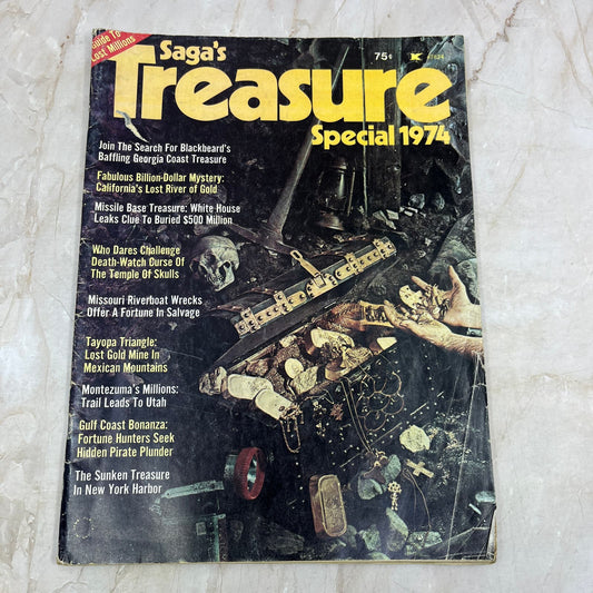 1974 Saga's Special Treasure Hunting Magazine Blackbeard's Georgia Treasure M19