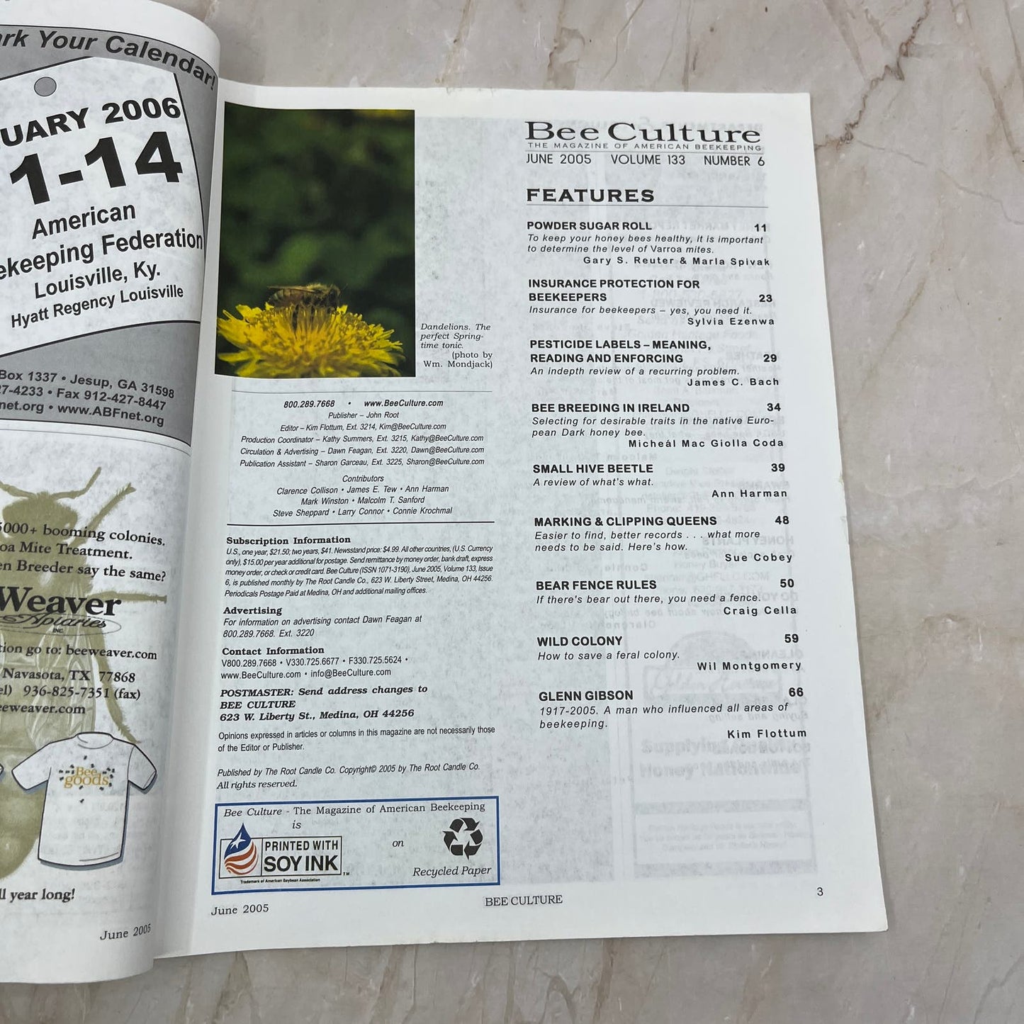 2005 June Bee Culture Magazine - Magazine of American Beekeeping M7