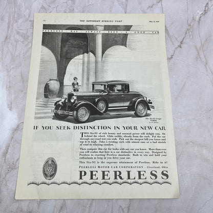 Peerless Motor Car Corporation Six-91 Coupe 1928 Original Advertisement FL6-8