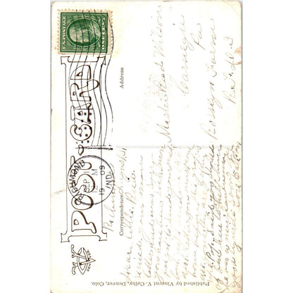 French Bulldog Puppy Yours Truly Vincent Colby Illustration 1909 Postcard PD2