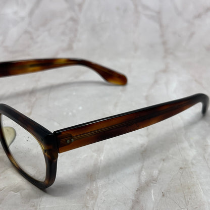 American Optical Horn Rim Tiger Eye 5 3/4 Sunglasses Eyeglasses Frames TG7-G1-2