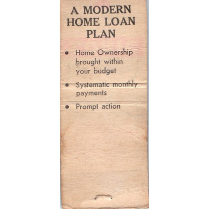 First Federal Savings & Loan Assn Waukegan IL Vintage Matchbook Cover SF4-Y1