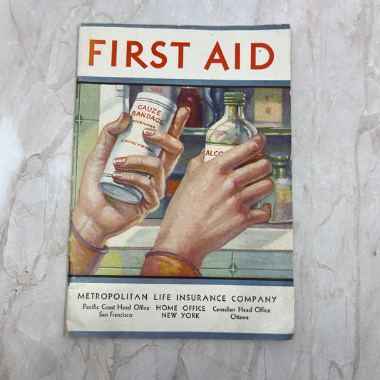 1950s First Aid Booklet - Metropolitan Life Ins Advertising Promo H4-6