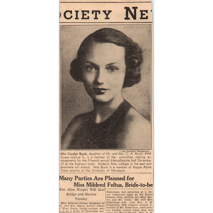 How to Crochet a Chic Turban 1935 Minneapolis Journal Article AE7-N3