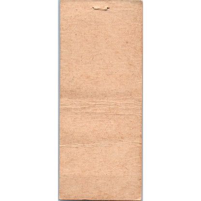 White Way Club Bill Reese New Richmond WI Vintage Matchbook Cover SD2-Y8