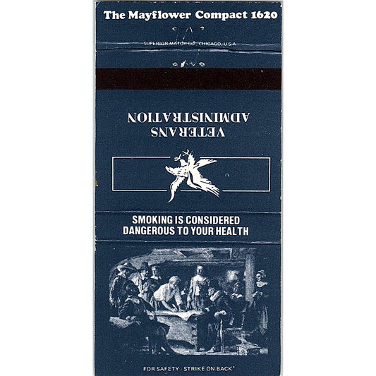 The Mayflower Compact of 1620 Veterans Administration Matchbook TB6-MB2-8