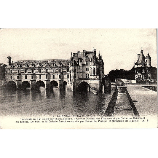 Chenonceaux Le Château Antique Postcard PE14