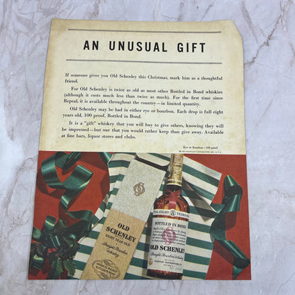 Old Schenley Bourbon Whiskey Christmas Gift 1951 Magazine Ad FL6-10