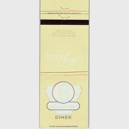 B Liner Diner The Peabody Orlando Florida Vintage Matchbook TB6-MB2-7