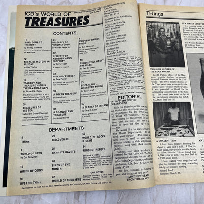 1982 Feb - ICD World of Treasures Magazine - Treasure Hunting Gold Rocks M16