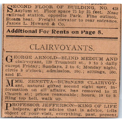 Jacobs Candy Store Main Street Hartford 1901 Newspaper Ad AD8-HS7