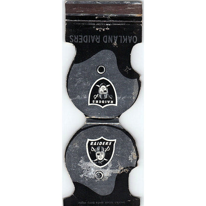 Oakland Raiders 1974 Schedule Datsun Saves Vintage Matchbook TB6-MB2-7