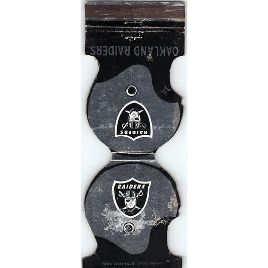 Oakland Raiders 1974 Schedule Datsun Saves Vintage Matchbook MM4-10