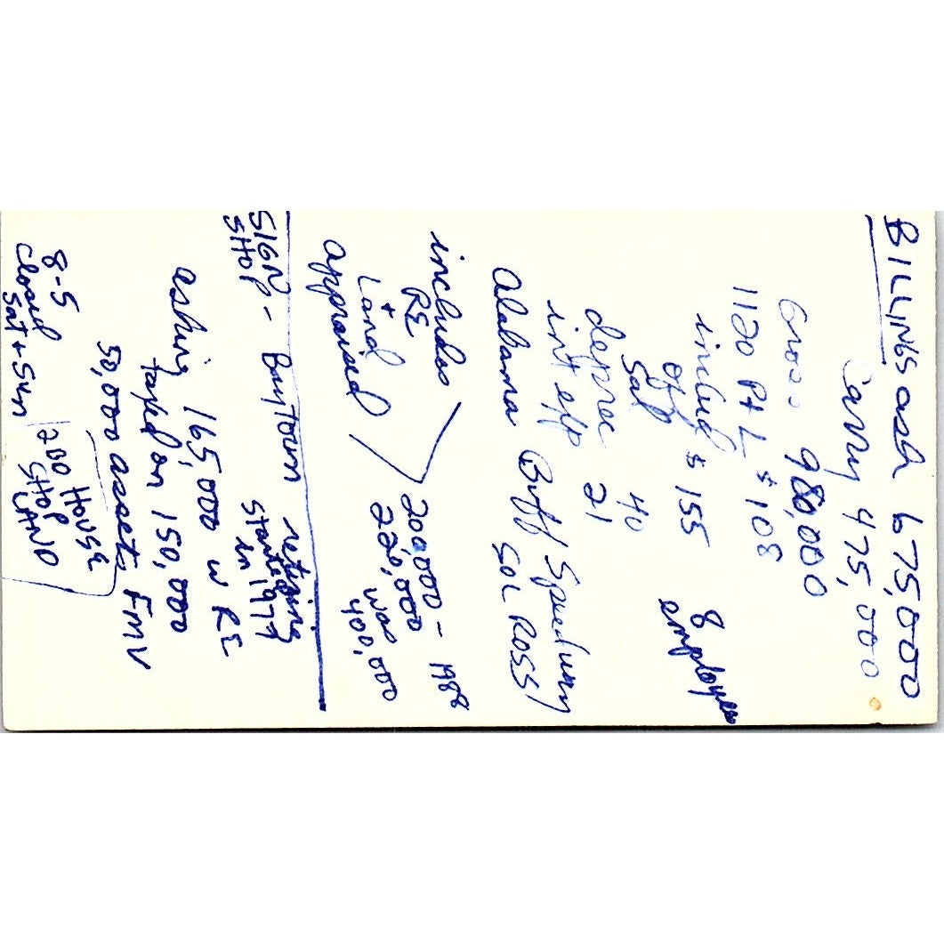 Michael Monty Hall Business Brokers Houston TX Vintage Business Card SC9-B1