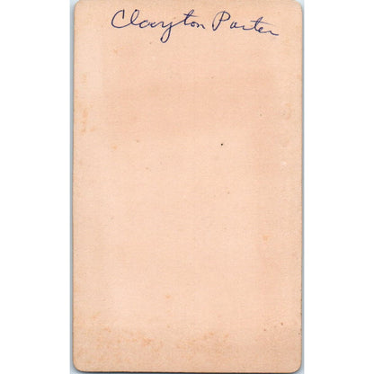 Early 1900s Original Photo Baby Infant Clayton Porter in Gown 2.5x4" AE6