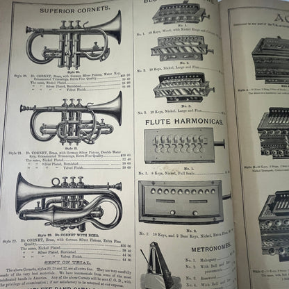 c1890 Will L. Thompson & Co Music Catalog Music Depot East Liverpool OH V33-4