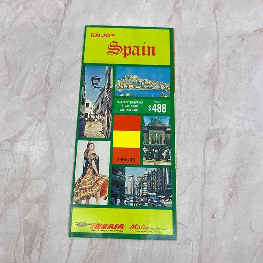 1965 Spain Travel Brochure Iberia Air Lines Melia Tours TG7-EK