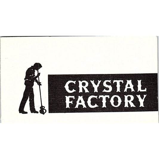 Crystal Factory Vintage Business Card SF3-B5
