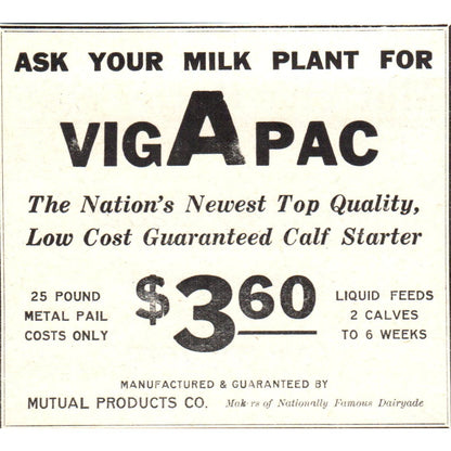 VigApac Mutual Products Co, Morton's Butter Salt 1953 Ad AE9-DC2