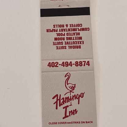 Flamingo Inn South Sioux City NE Vintage Matchbook Cover TB6-MB2-2