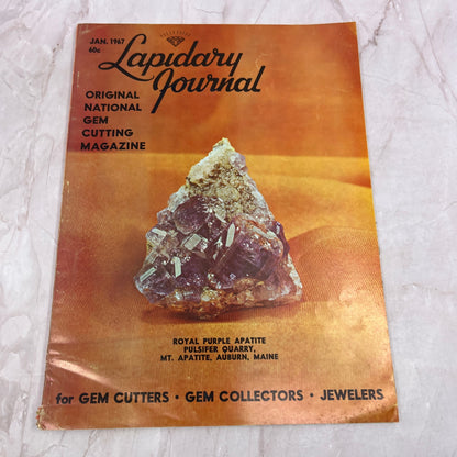 Purple Apatite Pulsifer Quarry Mt. Apatite Auburn Lapidary Journal Jan 1967 M27