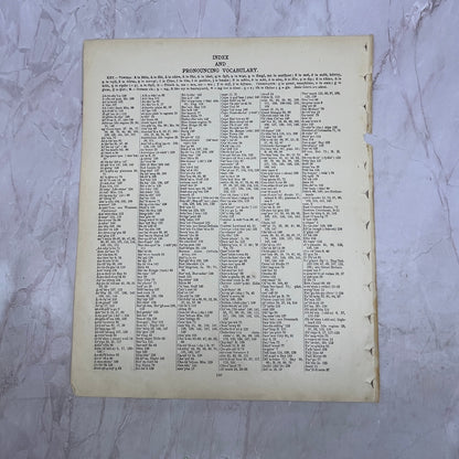 Area and Populations of the Earth 2 Page List 1901 Original Engraving V1-1