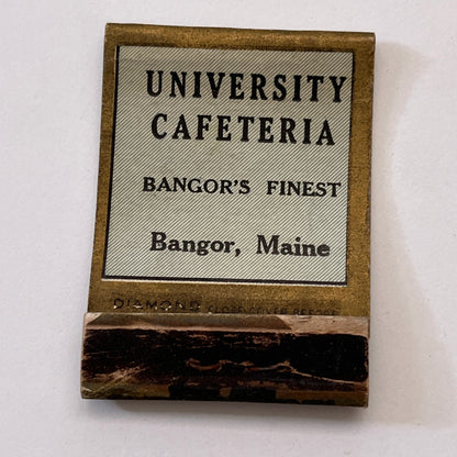 1932 University Cafeteria Bangor ME Washington Bicentennial Matchbook TB8-MB3-6