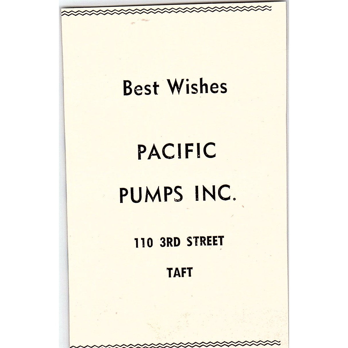 Pacific Pumps Inc 110 3rd Street - Taft CA 1965 Ad AF8-M5