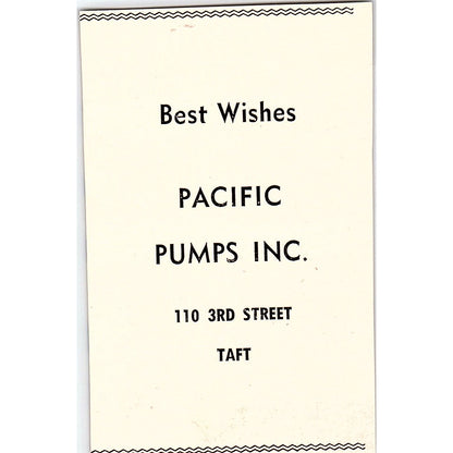 Pacific Pumps Inc 110 3rd Street - Taft CA 1965 Ad AF8-M5