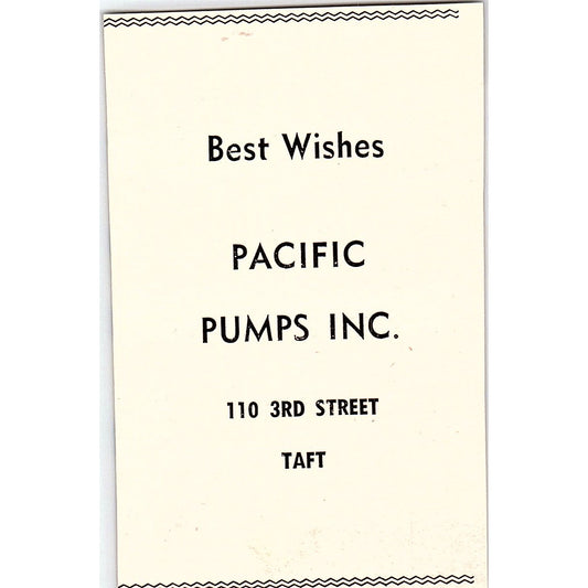 Pacific Pumps Inc 110 3rd Street - Taft CA 1965 Ad AF8-M5