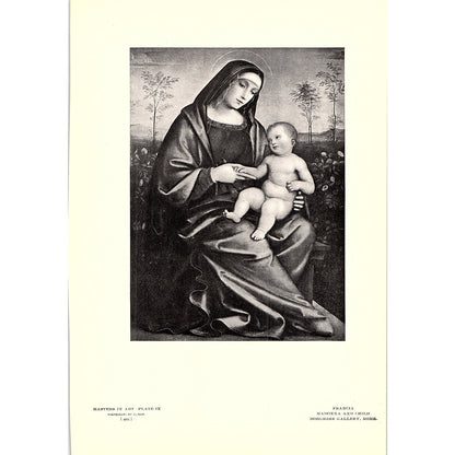 Madonna and Child - Francia - 1906 Litho Art Print AF5-3