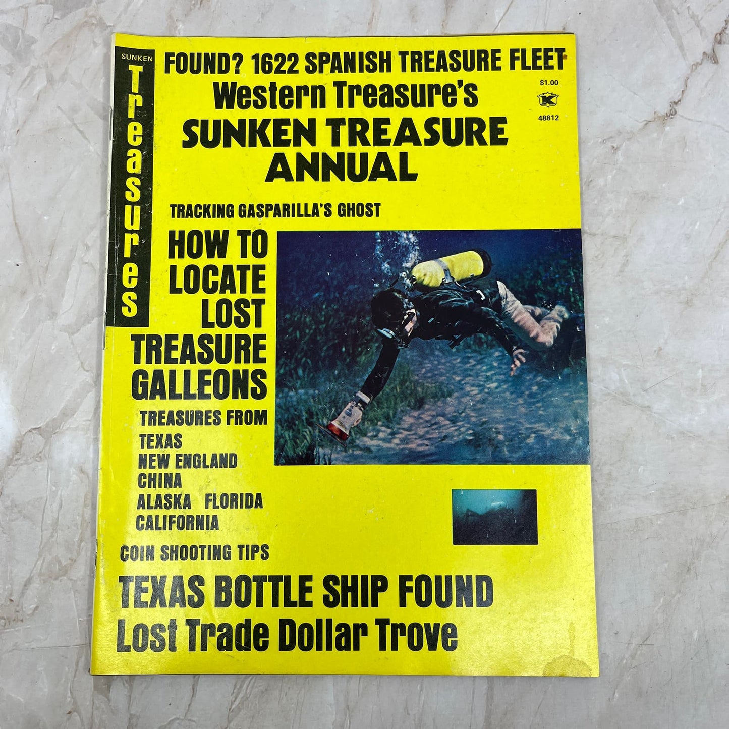 1973 Sunken Treasures Annual Magazine Treasure Hunting Lost Galleons M18