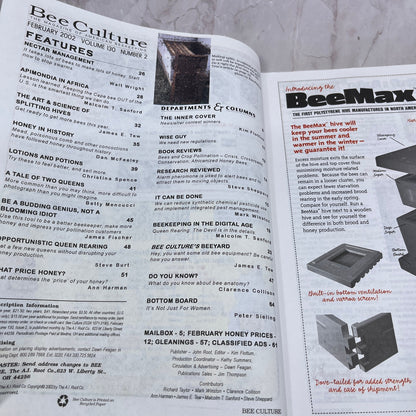 2002 Feb - Bee Culture Magazine - Bees Beekeeping Honey M32