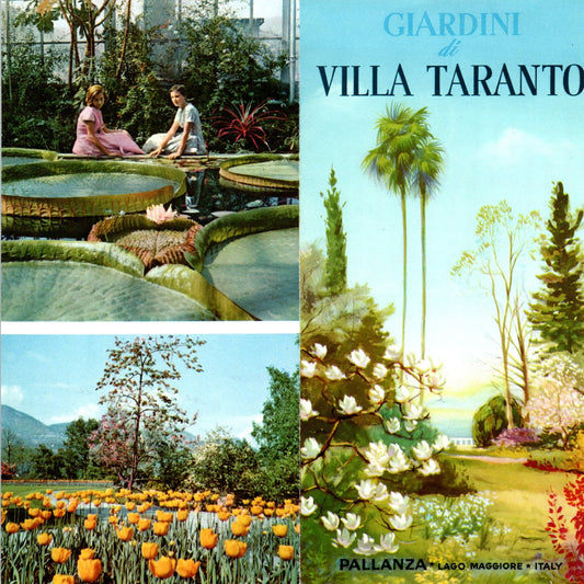 1960s Giardini di Villa Taranto Pallanza Lago Maggiore Italy Brochure AF7-E10