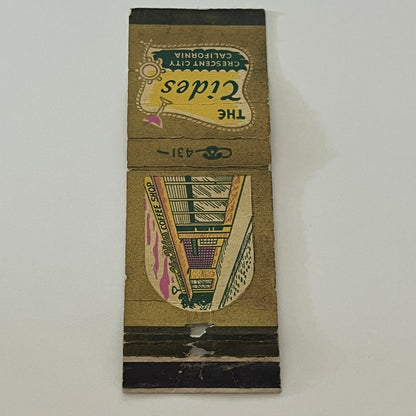 The Tides Restaurant Crescent City CA Vintage Matchbook Cover TB6-MB2-4