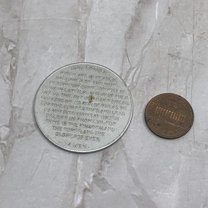 Vintage Lord's Prayer Token Medallion John 3:16 SB3
