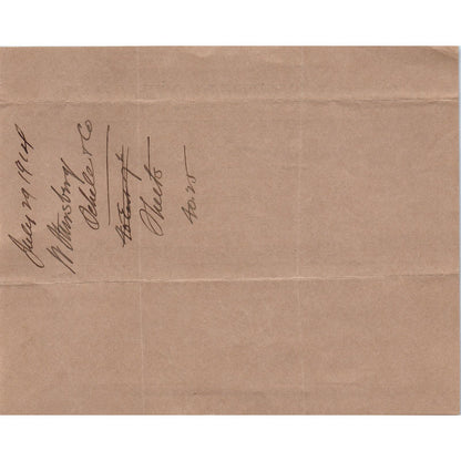 W. Stursberg, Schell & Co Welded Sheets NY 1914 Original Billhead Receipt D8-LL