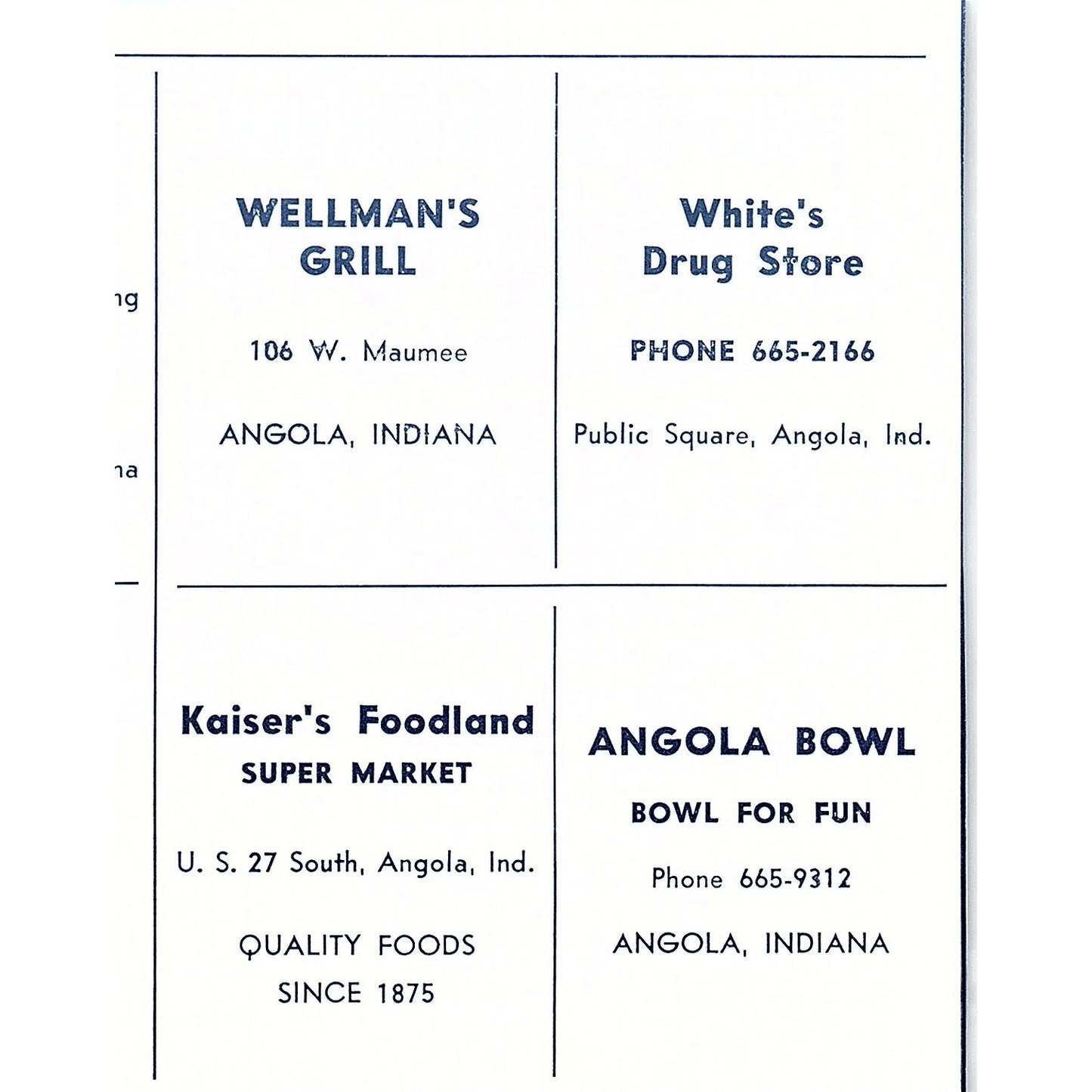 The Fireside Restaurant Bill Norman Fillet Mignon Dinner Ft. Wayne 1964 Ad AG1-9