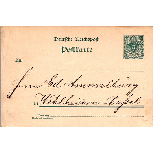 Ed Ammelburg Wehlheiden Kassel c1900 German Reich Postcard P5-12
